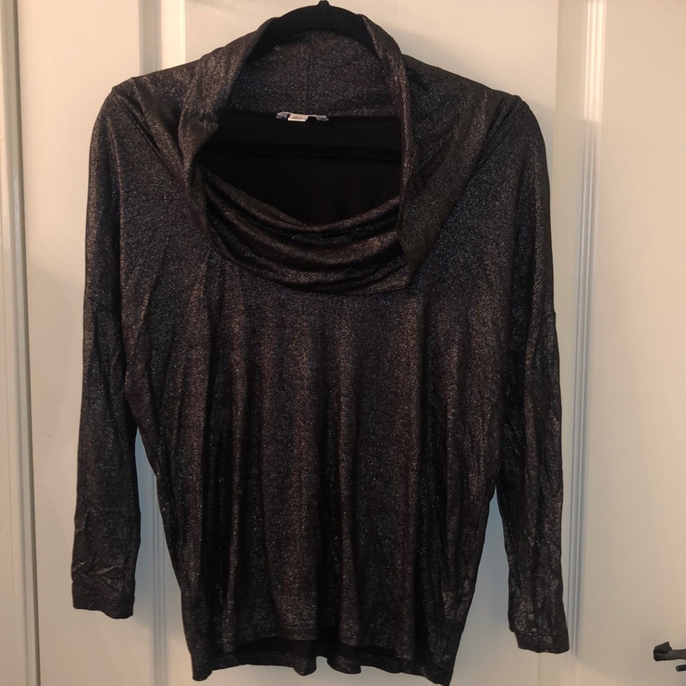 Calvin Klein Women’s Shimmer cowl neck top size S/P